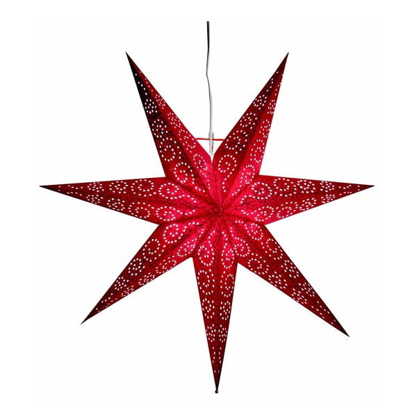 Steluță luminoasă cu agățătoare Best Season Antique Red, 60 cm, roșu