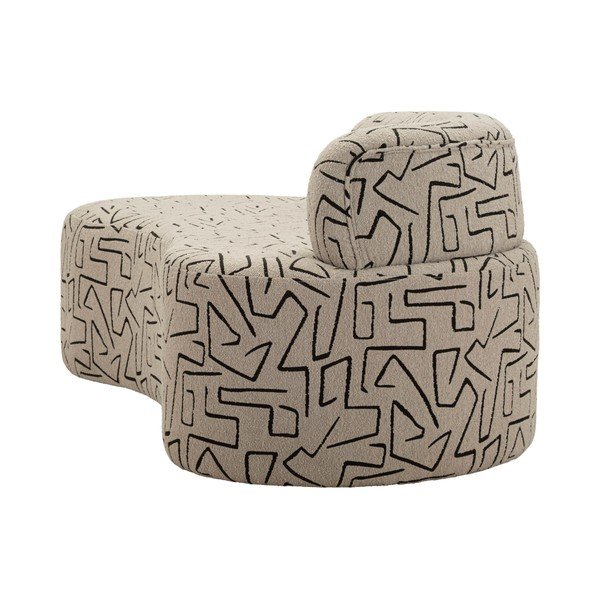 Canapea bej cu tapițerie din țesătură bouclé 176 cm Nairobi – Mauro Ferretti-image-3