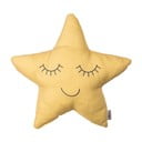 Pernă din amestec de bumbac pentru copii Mike & Co. NEW YORK Pillow Toy Star, 35 x 35 cm, galben