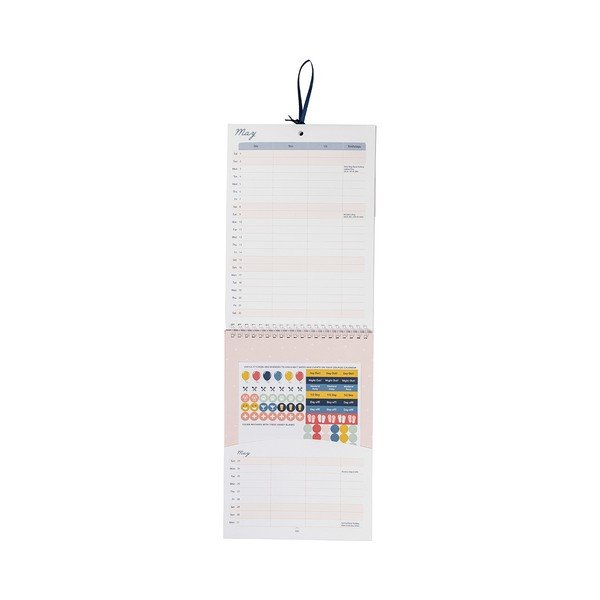 Calendar lunar pentru cupluri Busy B, 13 file, albastru-image-4