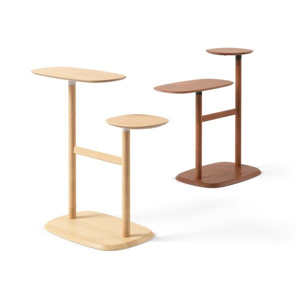 Măsuță auxiliară din lemn de fag 36x87 cm Swivo – Umbra-image-3