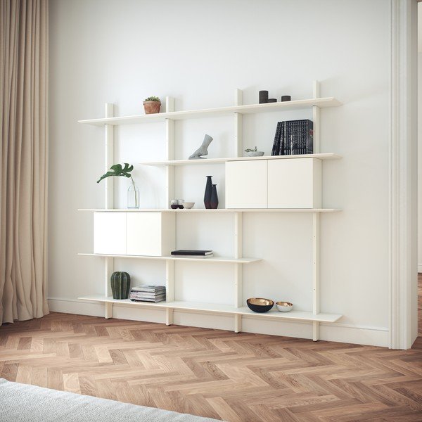 Sistem modular de rafturi alb 224x190 cm Bridge – Tenzo-image-3