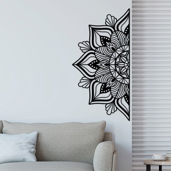 Decorațiune de perete din metal 118x59 cm Mandala – Wallity-image-2