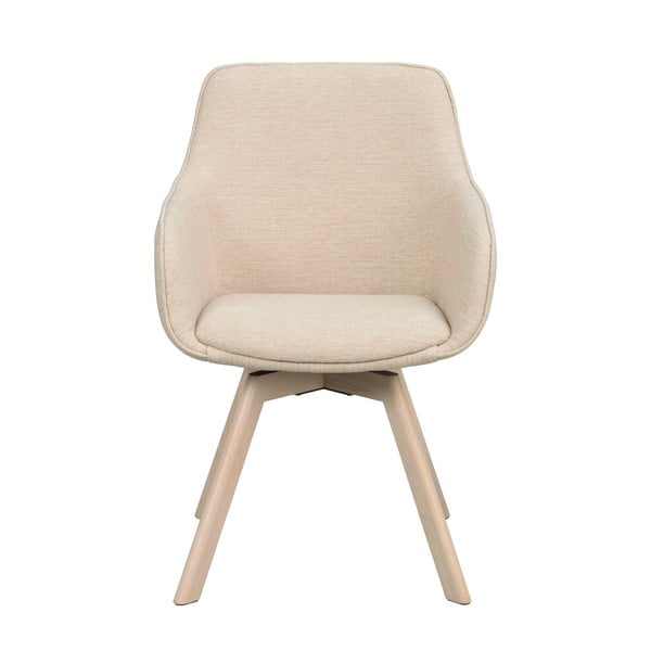 Set de scaune de sufragerie bej 2 buc. tapițat Alison – Rowico-image-2