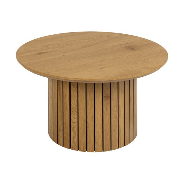 Măsuță de cafea rotundă cu blat în decor de stejar ø 80 cm Yale - Actona-image-2