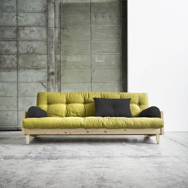 Canapea extensibilă Karup Indie Natural/Avocado Green/Dark Grey-image-1