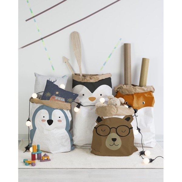 Sac din hârtie pentru depozitare Little Nice Things Penguin-image-1