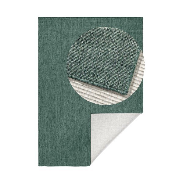 Covor reversibil Bougari Miami, 200 x 290 cm, verde închis 