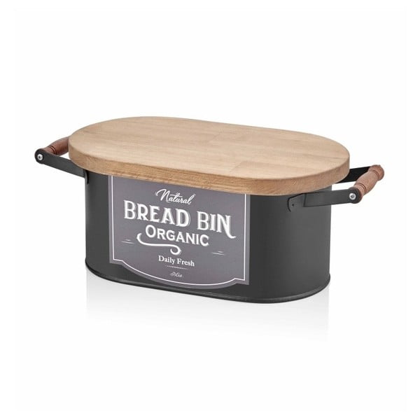 Cutie pentru pâine The Mia Bread, lungime 48 cm, negru