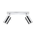 Spot argintiu din metal 6x30 cm Etna – Sollux