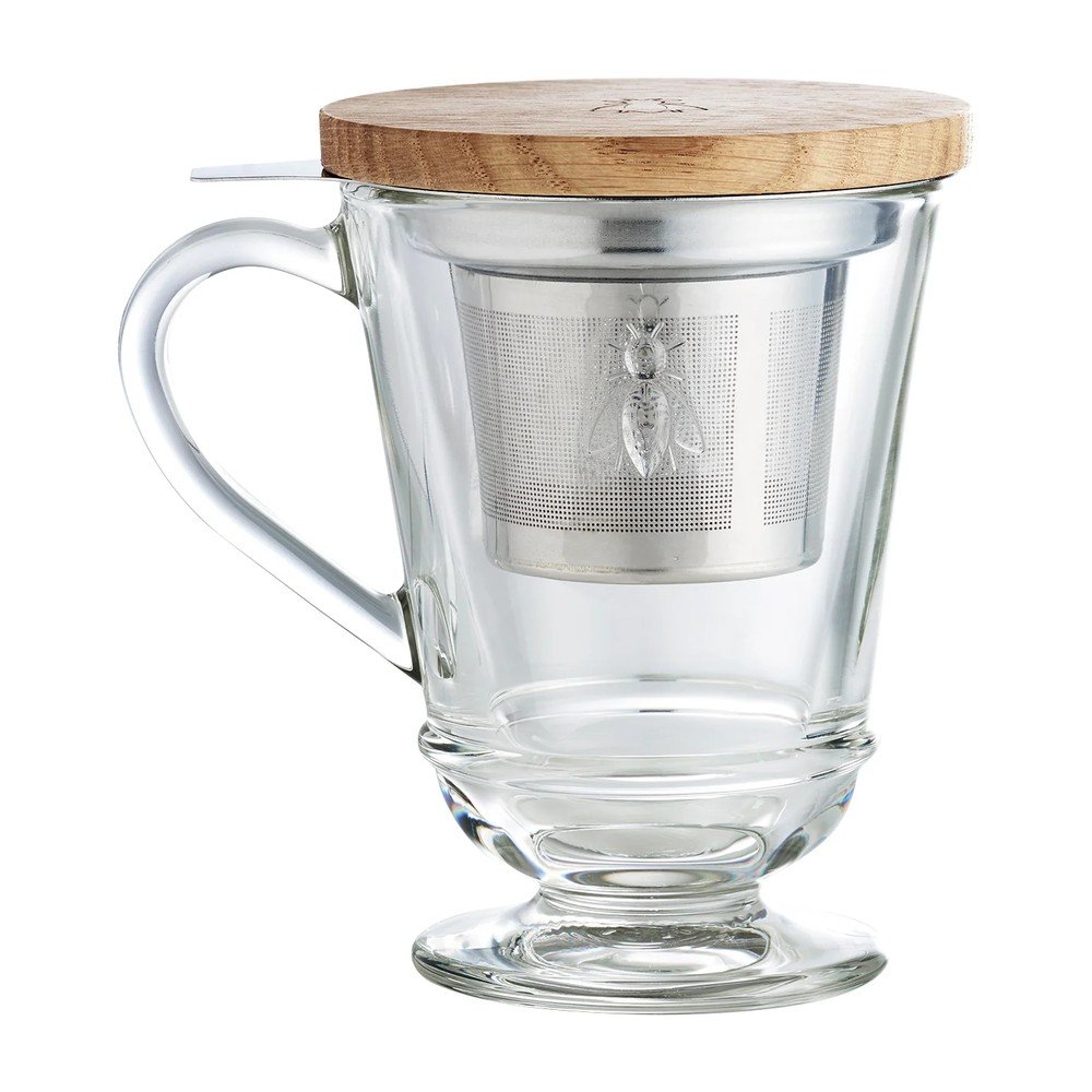 Cană cu filtru din sticlă 270 ml Abeille – La Rochére