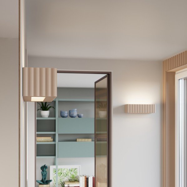 Aplică de perete taupe din ceramică Rivena – Sollux-image-4