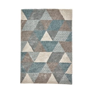 Covor Think Rugs Royal Nomadic Grey &Teal, 120 x 170 cm, gri - albastru