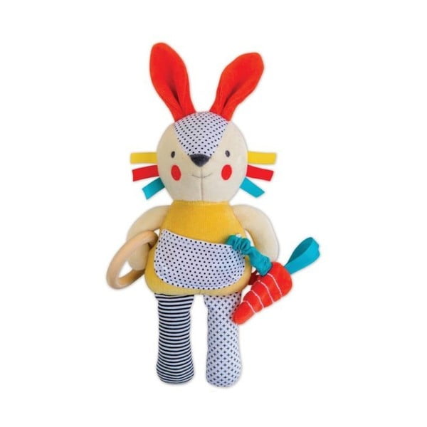Jucărie ce sprijină dezvoltarea proprietăților cognitive Petit colaj Bunny