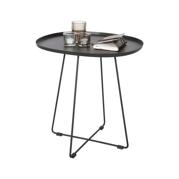 Masă auxiliară WOOOD Otis Luna, negru-image-2