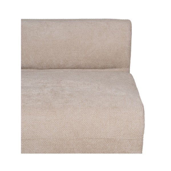 Canapea bej cu tapițerie din chenille cu colț pe partea stângă 199 cm Minimal – Ixia-image-4