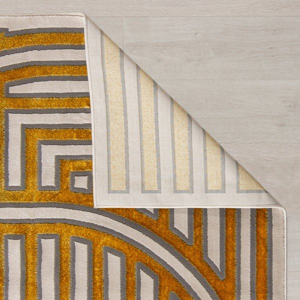 Covor auriu 170x116 cm Eris Gatsby - Flair Rugs-image-4
