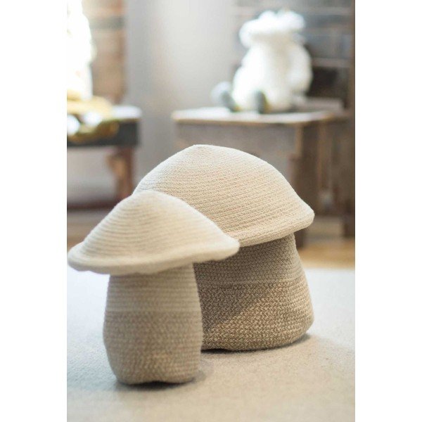 Coș de jucării pentru copii bej din material textil ø 33x38 cm Mama Mushroom – Lorena Canals-image-4
