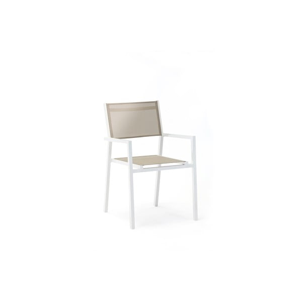 Set 4 scaune de grădină Ezeis Zephyr, gri - alb