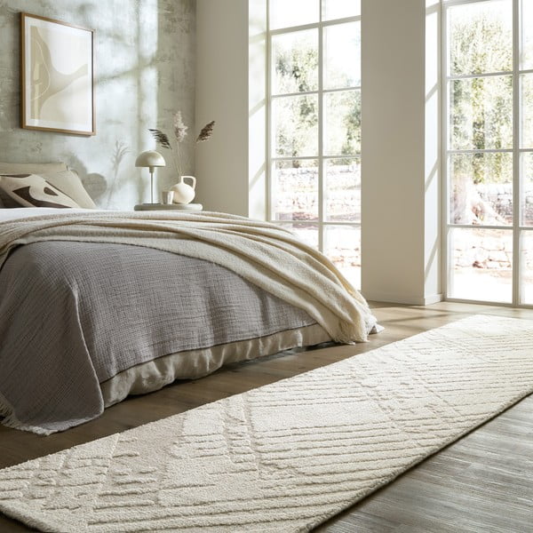 Covor tip traversă crem 80x300 cm Remy – Flair Rugs-image-1