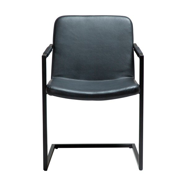 Scaun de dining negru cu cotiere Bounce – DAN-FORM Denmark-image-1