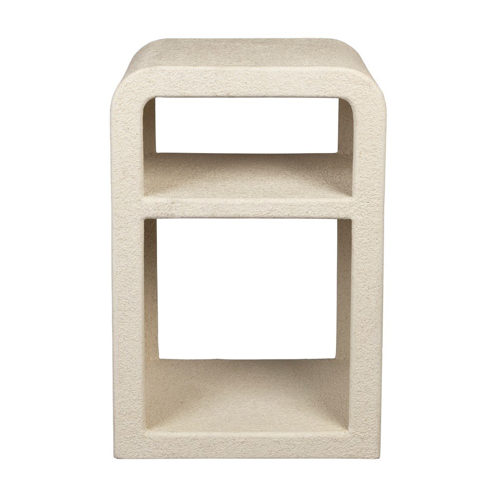 Noptieră bej cu rafturi Veda – Dutchbone