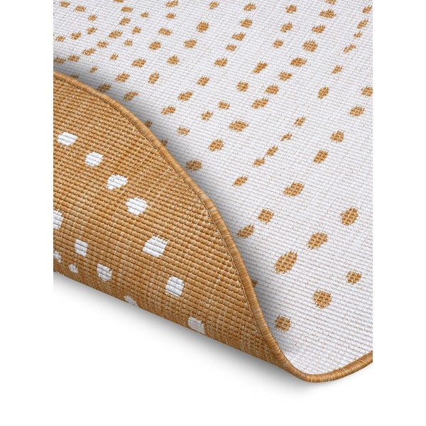 Covor de exterior galben ocru-alb rotund ø 200 cm Bali – NORTHRUGS-image-2