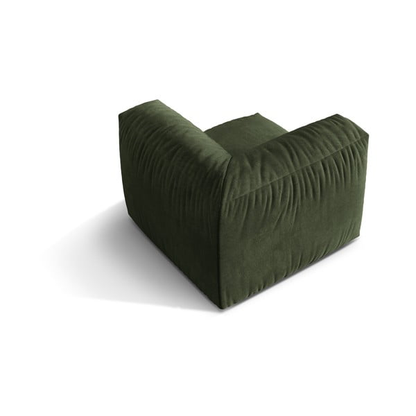 Modul pentru canapea modulară verde cu tapițerie din catifea (cu colț variabil) Martina – Micadoni -image-2