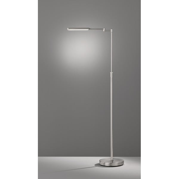 Lampadar argintiu LED cu abajur din metal (înălțime 130 cm) Nami – Fischer & Honsel-image-2