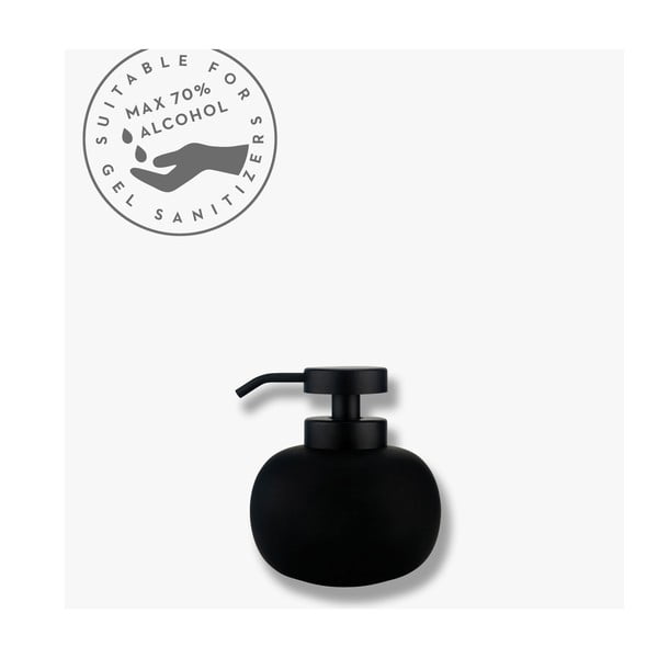 Dozator de săpun lichid negru din ceramică 200 ml Lotus – Mette Ditmer Denmark-image-3