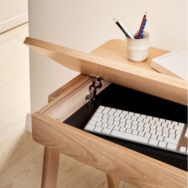 Birou cu blat de stejar 110x55,5 cm Home - Hammel Furniture-image-4