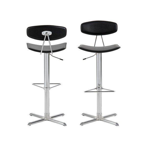 Scaun de bar Actona Blaise, negru-image-4