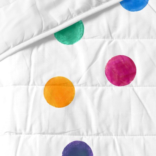 Cuvertură albă matlasată din bumbac 240x260 cm Confetti – Happy Friday-image-2