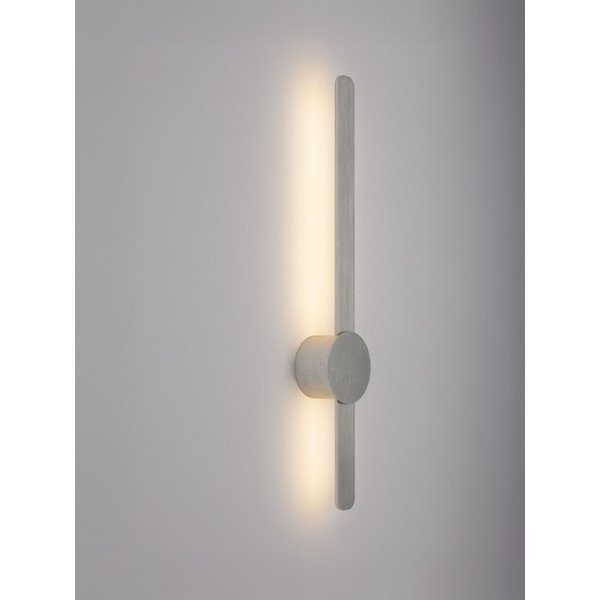 Aplică de perete argintiu-mat LED din aluminiu Norei – Nova Luce-image-1