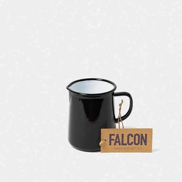 Ulcior smălțuit Falcon Enamelware OnePint, 586 ml, negru