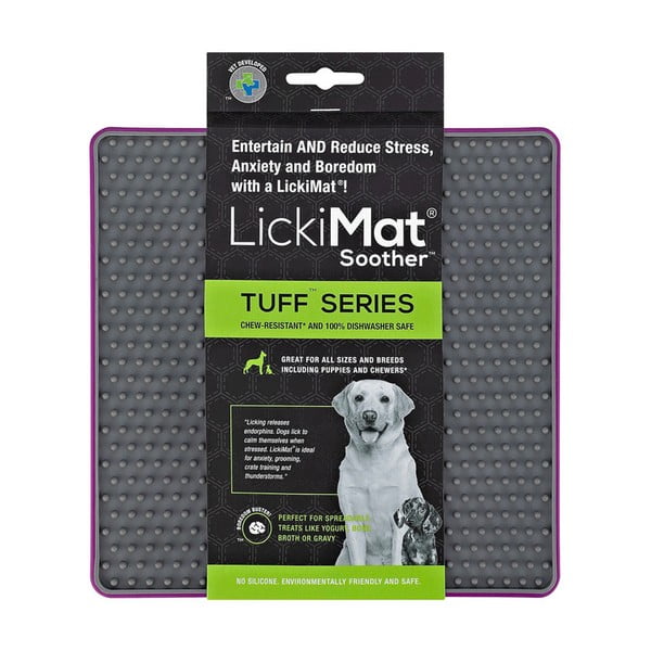 Covoraș de lins pentru animale de companie Soother Tuff Purple – LickiMat