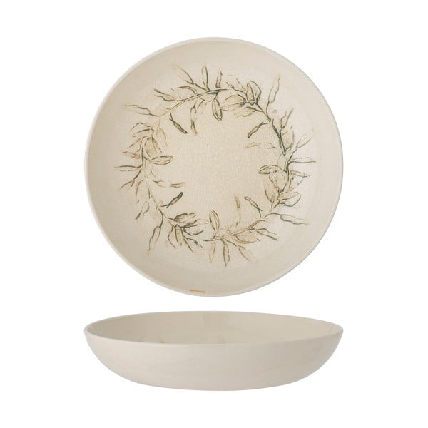 Bol mic crem din gresie 450 ml  cu model de Crăciun Hollie – Bloomingville-image-2