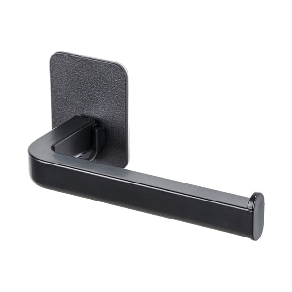 Suport pentru hârtie igienică negru autoadeziv din plastic Parma – Allstar-image-4