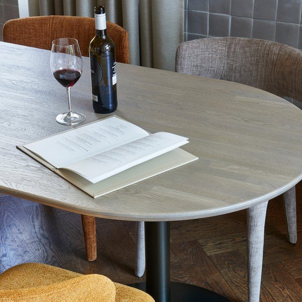 Masă de dining cu blat din lemn de stejar 90x220 cm Tablo – WOOOD-image-1
