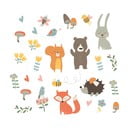 Set autocolante pentru perete Ambiance Funny Scandinavian Animals