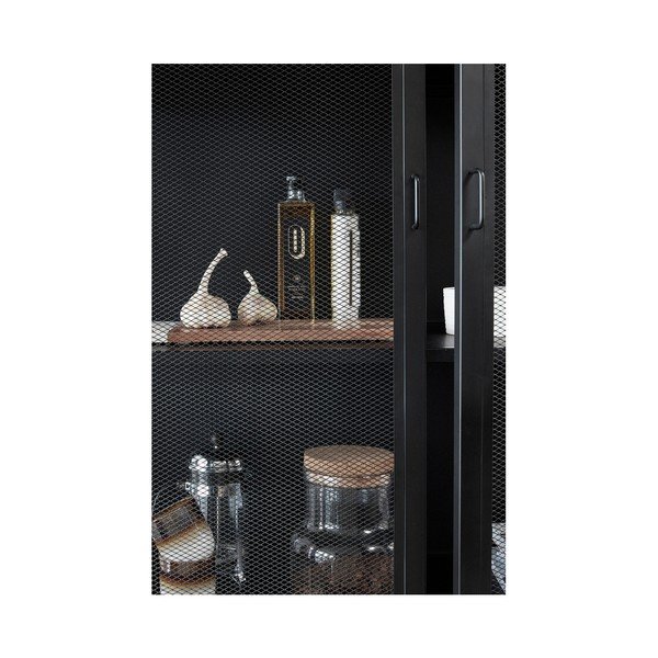 Dulap vitrină Hübsch Enok, lungime 100 cm, negru-image-2