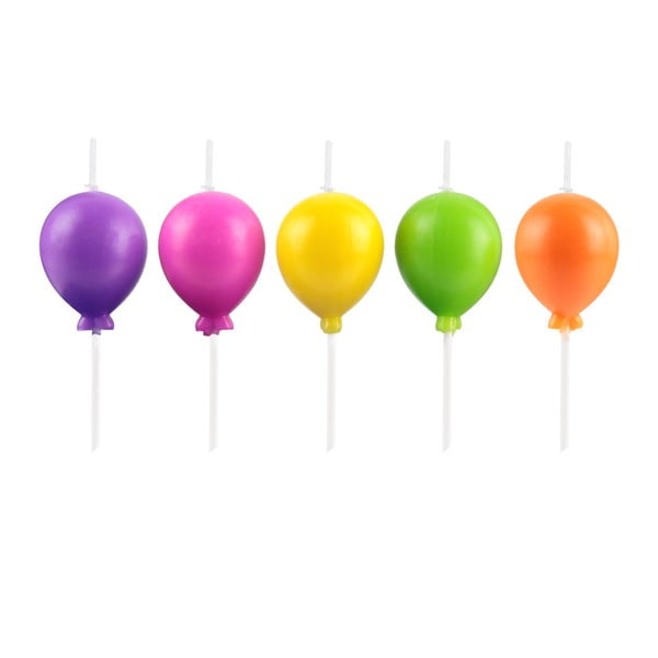 Set 5 lumânări în formă de baloane Le Studio Ballons