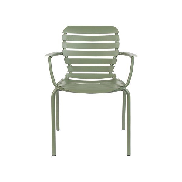 Scaune de grădină verde-deschis 2 buc. din metal Vondel – Zuiver