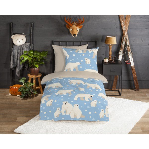 Lenjerie de pat pentru copii din flanelă  140x200 cm – Good Morning-image-1