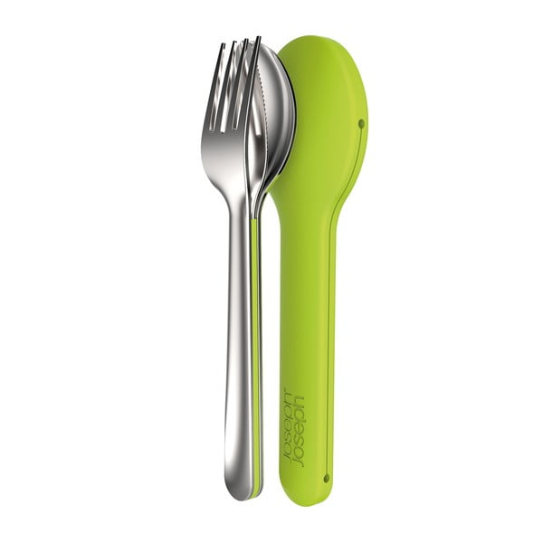 Tacâmuri pentru voiaj Joseph Joseph GoEat, verde-image-1