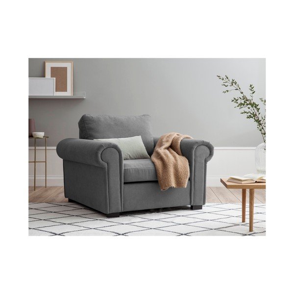Fotoliu Windsor & Co Sofas Antoine, gri deschis-image-2
