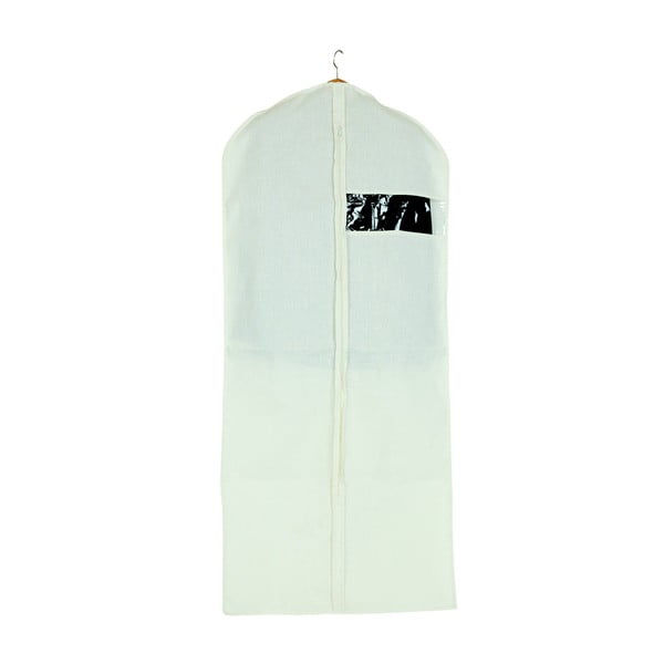Husă pentru îmbrăcăminte Jocca Suit, 136 x 60 cm, alb 