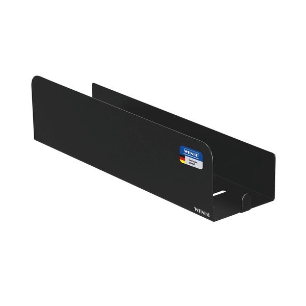 Raft pentru baie negru autoadeziv cu Turbo-Loc din oțel inoxidabil Lizan – Wenko-image-3