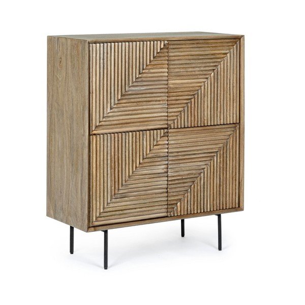 Dulap în culoare naturală din lemn de mango 92x110x40 cm Darsey – Bizzotto