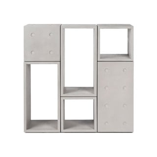 Bibliotecă variabilă din beton cu 6 părți Lyon Béton Dice